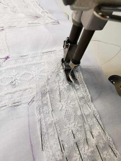 making lace yoke