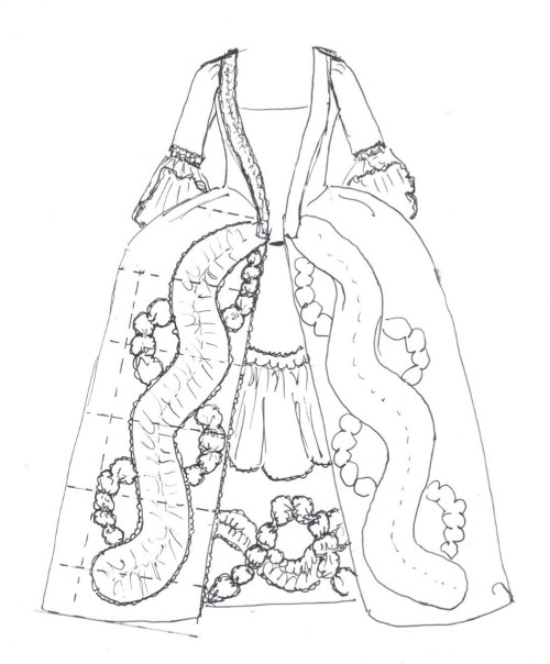 robe a la francaise sketch