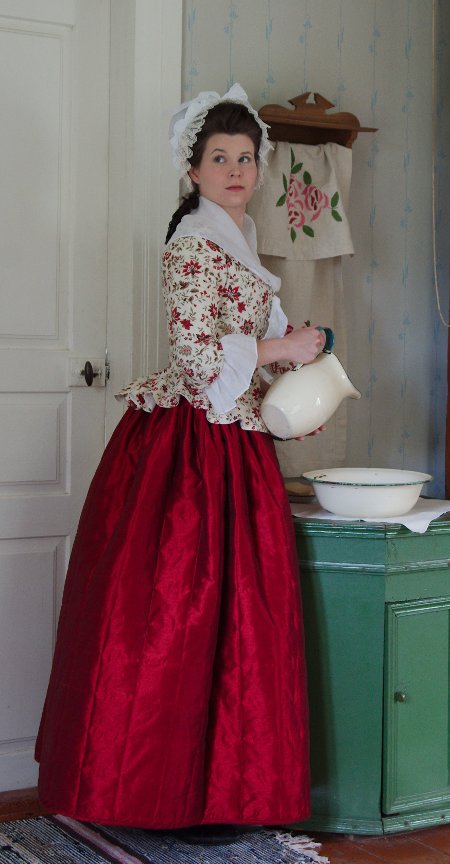 18th century jacket and quilted petticoat
