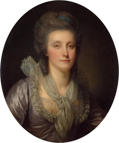 Jean-Baptiste Greuze - Portrait of Countess
                Ekaterina Shuvalova (1770s)