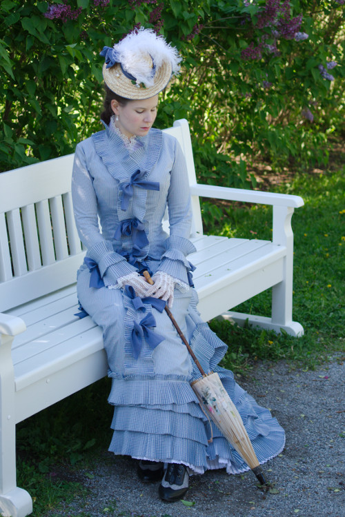 1870s
                  polonaise day dress